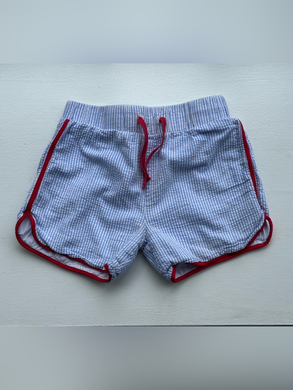 Petit Peony Seersucker Shorts size 8